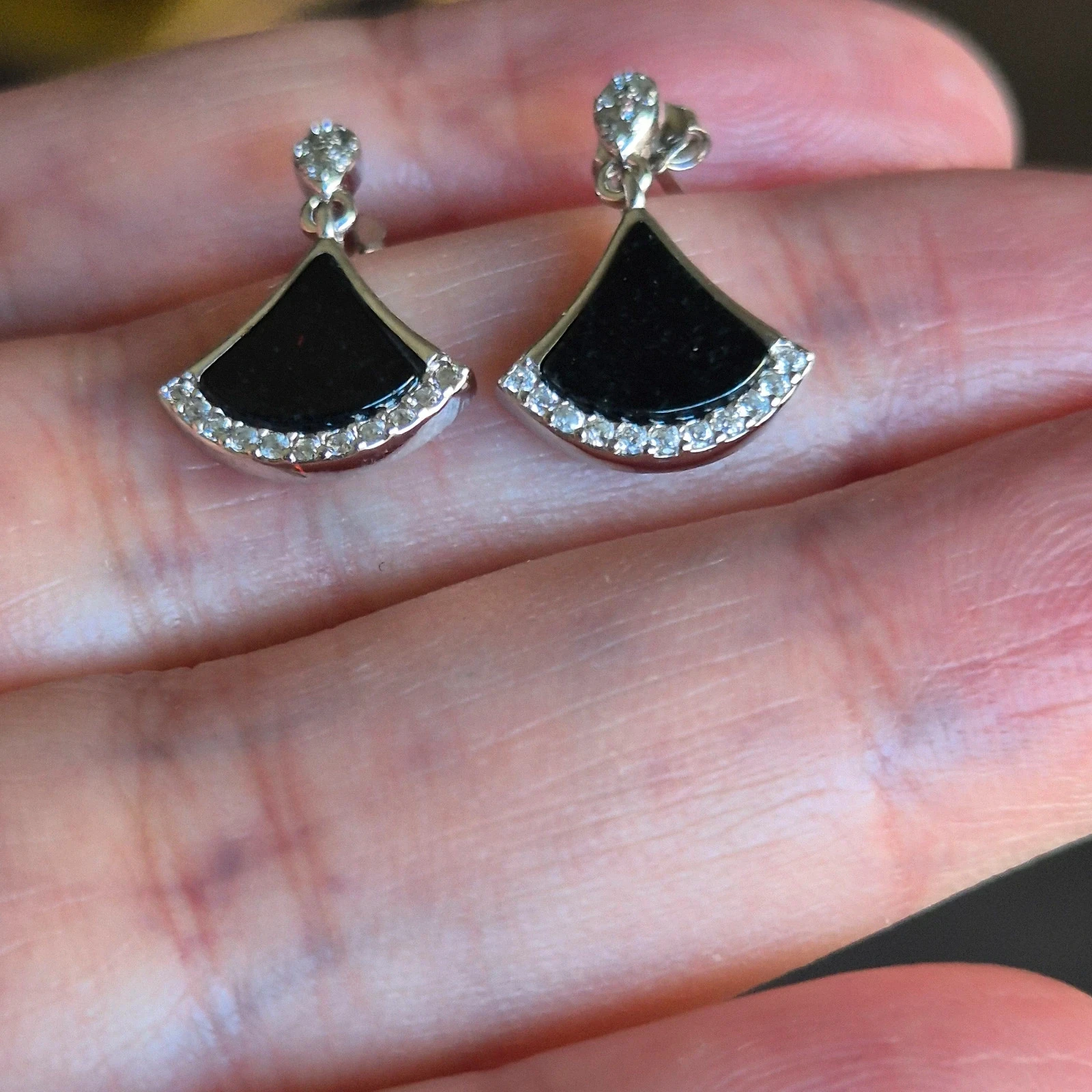 #Natuurlijke onbehandelde type A jadeïet jade S925 zilveren oorbellen – photo 4